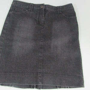 Loft Black Denim Skirt